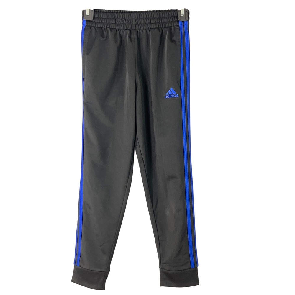 Adidas Kid Royal Blue Track Pant Joggers Pull On Sporty Classic Athletic Boys Sm